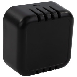 CamdenBoss CBRS03VBK Room Sensor Enclosure, Size 3, Vented, Black, 51x51x25.5mm
