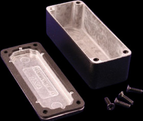 Aluminum die cast enclosure, (L x W x H) 89 x 35 x 26 mm, black (RAL 9005), IP66, 1550WABK