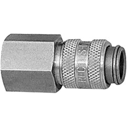 Quick-release coupling, L 38 mm, 35 bar, stainless steel, for hose, 107197