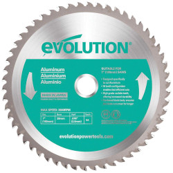Evolution EVOBLADEAL Aluminium Cutting Circular Saw Blade 180 x 20mm x 54T