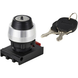 TRU COMPONENTS TC-12835264 Key switch head Toggle Black 2 x 90&#xB0; 1 pc