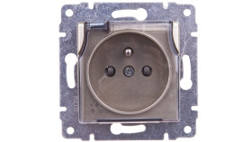 Vena Gniazdo Bryzgoszczelne Z/U Ip44 Z Przesłonami Klapka Transparentna...