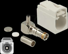 89714 FAKRA B jack 90° for crimping