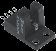 Fork light barrier, PNP, 5-24 VDC, connector, IP50, 806125