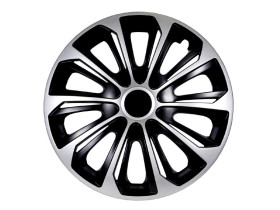 Kołpak 14" STRONG Duocolor czarno-srebrne 4szt