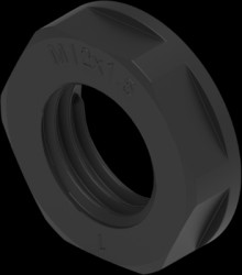 Counter nut, M12, IP68, black, 1SNG607003R0000