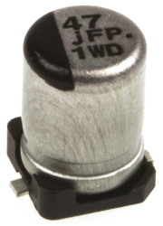 Kondensator 47μF 6.3V dc SMD Panasonic 4 (Dia.) x 5.8mm