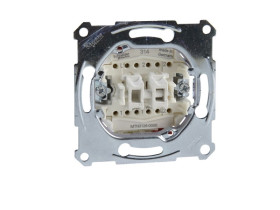 MERTEN Wyłącznik schodowy podwójny zacisk bezśrubowy 250VAC 10A MTN3126-0000 SCHNEIDER ELECTRIC