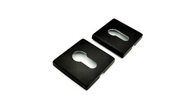 Szyld Kwadratowy Czarny - Rozeta