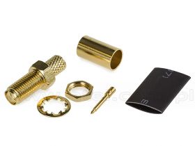 Gniazdo SMA RP (Reverse Pin), zaciskane na przewód H155