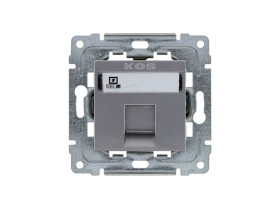 DANTE Gniazdo komputerowe pojedyncze RJ45 (wkład MOLEX) bez ramki inox 454165 KOS