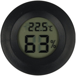 Cyfrowy termometr i higrometr 2 w 1 czarny