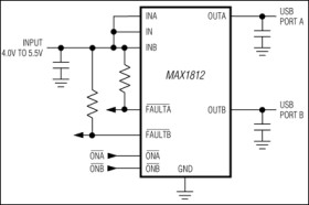 Dual USB Switch with Fault Blanking