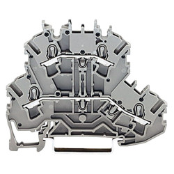 WAGO 2002-2204 N/N Double Deck Through/Through Terminal Block Blue