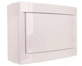 Rozdzielnica natynkowa 1-Rzędowa 12-Modułowa IP40 Drzwi Białe 90911512 Viko by Panasonic