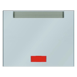 K.5 Klawisz z 5 dołączonymi soczewkami i polem opisowym stal szlachetna nierdzewna 14157104