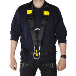 Uprząż bezpieczeństwa Przód, Tył, Taśma środkowa, Boczny Attachment Tył, Noga, Ramię, Pas Nie Z pasem Nie Podwójna