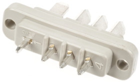 Złącze samochodowe 4-pinowe Cinch Męski 5A Montaż na panelu Złącze samochodowe