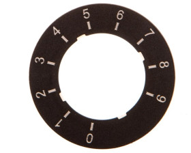 Etykieta do potencjometru 22mm skala 0 do 9 SIRIUS ACT 3SU1900-0BG16-0RT0