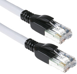 Cat7 Kabel Ethernet ARJ45 długość 2 m Bel-Stewart Szary Ekranowane Ekranowane