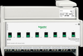 MTN647893 Switch actuator REG-K/8x230/16 with manual mode, light grey