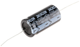 Kondensator 2200μF 63V dc Osiowy, Otwór przelotowy RS PRO 22 (Dia.) x 42mm
