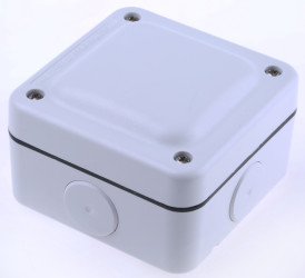 Puszka elektroinstalacyjna ścienna 95 x 95 x 65mm Biały IP66 liczba otworów 4 MK Electric