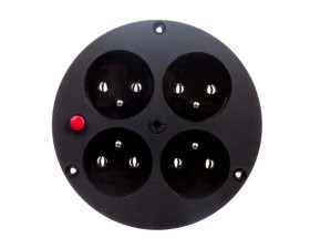 Gniazdo do przedłużacza GDP 4x220V+Termik 32.51