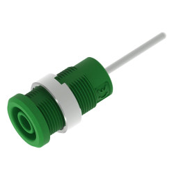 Gniazdo bananowe Żeński Pin Zielony 36A Electro PJP rozmiar 4 mm