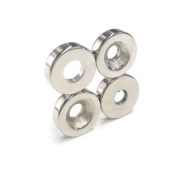 Magnes 15x4-4mm pierścieniowy N35 - magnes neodymowy