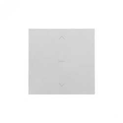 Simon 55 Klawisz pojedynczy do łącznika i przycisku roletowego: SZW1KM, SZP1KM Aluminium mat TKZW1K/143