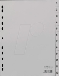 651210 Plastic dividers A4 (1 - 12)