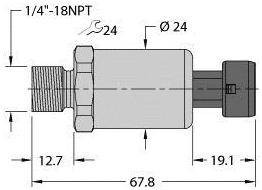 Turck Przetworniki ciśnienia 1 szt. PT600R-2103-I2-MP11