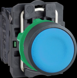 XB5AA61 Pushbuttons, Ø 22 mm, blue, plastic, complete device