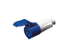 Gniazdo przenośne 3P 16A 230V niebieskie 6h IP44 ELIT00683