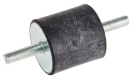 Mocowanie antywstrząsowe, M6, Ø 30mm, materiał: Guma naturalna 60Shore A, RS PRO