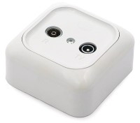 GAR-KRTV-N Gniazdko antenowe, natynkowe, nieprzelotowe