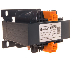 Transformator 1-fazowy bezpieczeństwa STM 320 230/ 24V 13,3A, Ta 40, 16224-9919