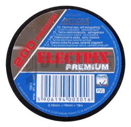 Taśma ELECTRIX 200 PREMIUM PCW 19mmx18m BK