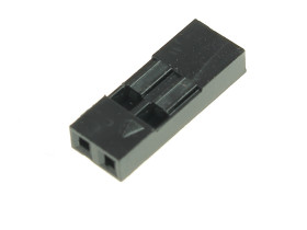 Obudowa złacza czarna 1x2PIN r.2.54mm (20 szt)