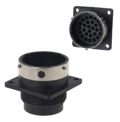 Złącze wielostykowe przemysłowe 28-pinowe Montaż na kołnierzu Wtyczka Souriau Sunbank by Eaton