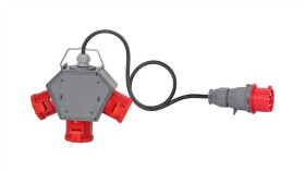 Rozdzielnica Polybox - Gniazda 3X16a 5P, Przewód Ow 5X2,5Mm2 - 5M Z Wtyczką...