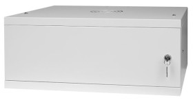 Szafa wisząca 19" 4U, 450mm, drzwi metalowe, szara