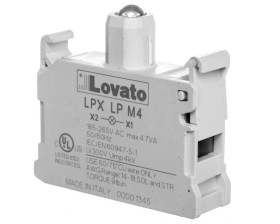 Oprawka z LED czerwona 185-265V AC LPXLPM4