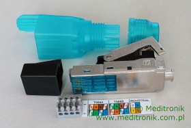 Wtyk RJ45 FTP kat.6A 22-27AWG