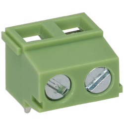 TruConnect 211743 5.08mm 90deg 2 Way Low Profile Rising Clamp Terminal Block