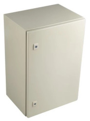 Szafka ścienna rozdzielcza RAL 7032, materiał: Stal, IP66, 600 x 400 x 300mm, RS PRO