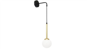 Lampa Wisząca One Kolor Czarny Mat/Francuskie Złoto Metal/Akryl, 9Xled 4050...