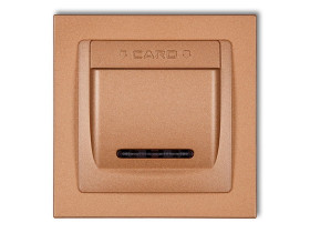 DECO Wyłącznik hotelowy złoty metalik 8DSH-1 KARLIK