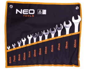 Klucze płasko-oczkowe 6-22 mm 09-752 /zestaw 12 szt./